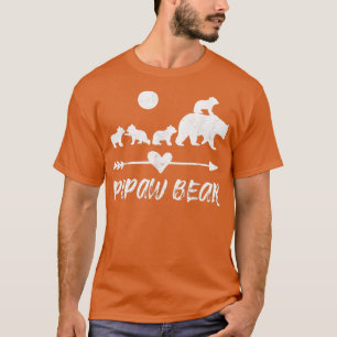 Papaw Bear Shirt with Four Cute Bear Cubs Gift