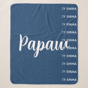 Papaw Blanket, Papaw Gift For Grandpa Blanket Pers