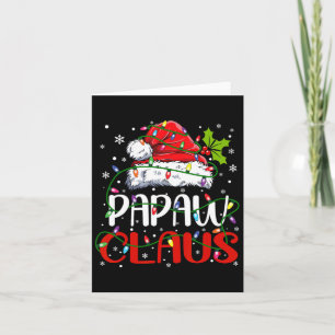 Papaw Claus Christmas Santa Matching Family Xmas P Card