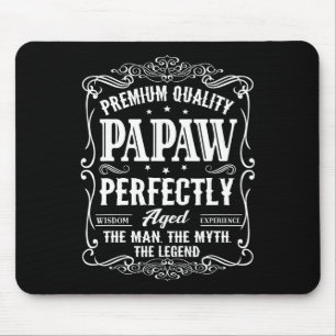 Papaw Fathers Day Grandpa Gift For Men Mouse Pad