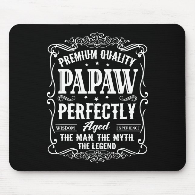 Papaw Fathers Day Grandpa Gift For Men  Mouse Pad (Front)
