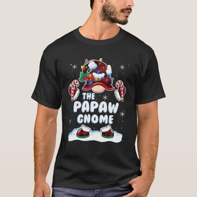 Papaw Gnome Family Matching Group Christmas Outfit T-Shirt (Front)