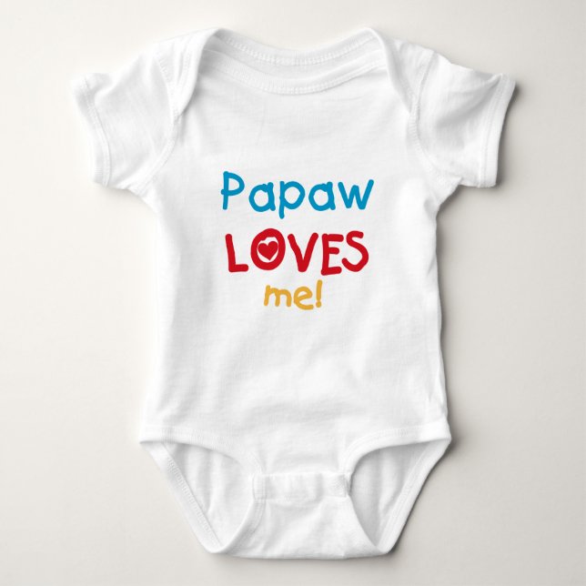 Papaw Loves Me T-shirts and Gifts (Front)