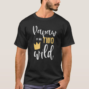 Papaw Of Mr Two Wild 2nd Birthday Party Things Mat T-Shirt