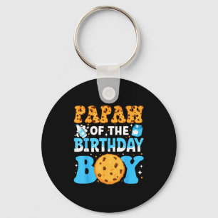 Papaw Of The Birthday Boy Milk And Cookies 1st Bir Key Ring