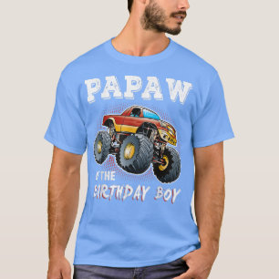 Papaw of the Birthday Boy Monster Truck Birthday N T-Shirt