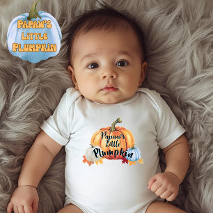 Papaw's Little Plumpkin Cute Plump Baby Autumn Baby Bodysuit