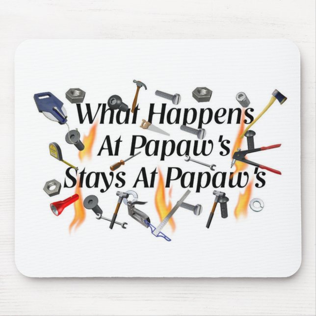 Papaws Mouse Pad (Front)