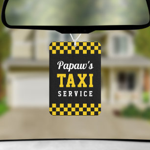 Papaw's Taxi Service   Cute Grandpa Gift Car Air Freshener