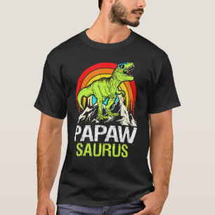Papawsaurus Dinosaur Grandpa Papaw Saurus Father's T-Shirt