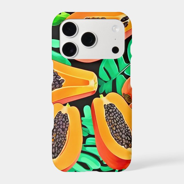 Papaya and Leaves Fresh Pattern (Back)