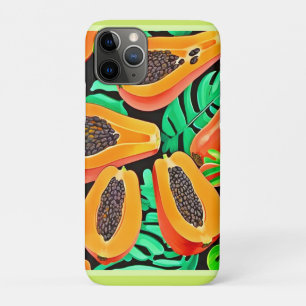 Papaya and Leaves Fresh Pattern Case-Mate iPhone Case