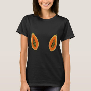 Papaya Cottagecore Fruits Watercolor Papaya T-Shirt