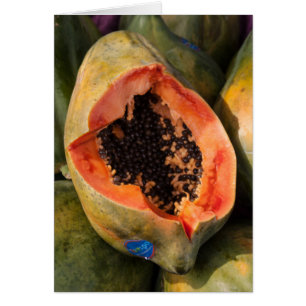 Papaya Fruit Greeting Card
