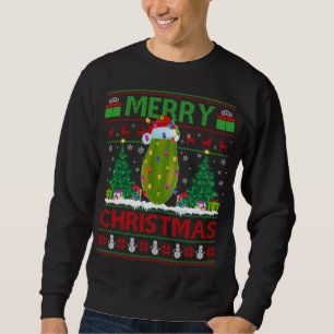 Papaya Fruit Lover Xmas Tree Ugly Santa Papaya Chr Sweatshirt