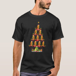 Papaya Fruit Xmas Holiday Santa Papaya Christmas T-Shirt