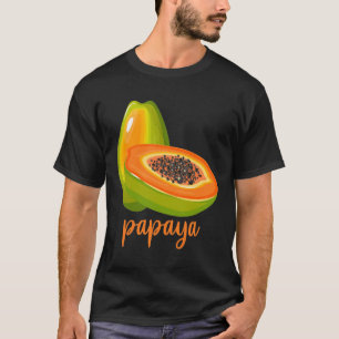 Papaya Lover Vegan Summer Fruit T-Shirt