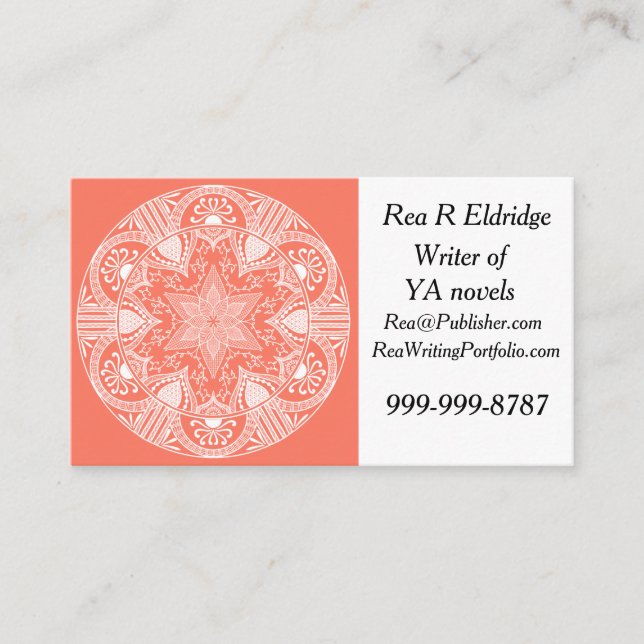 Papaya Mandala Business Card (Front)