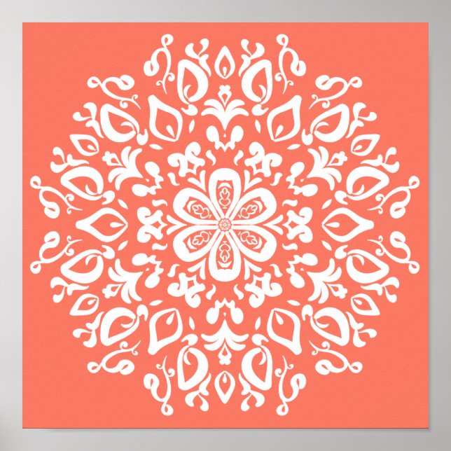 Papaya Mandala Poster (Front)