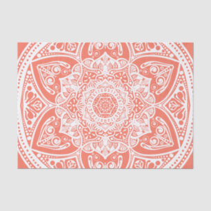 Papaya Mandala Tissue Paper