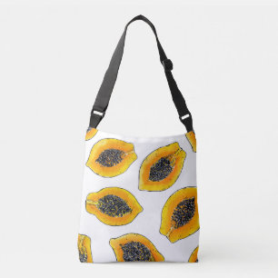 Papaya slices crossbody bag