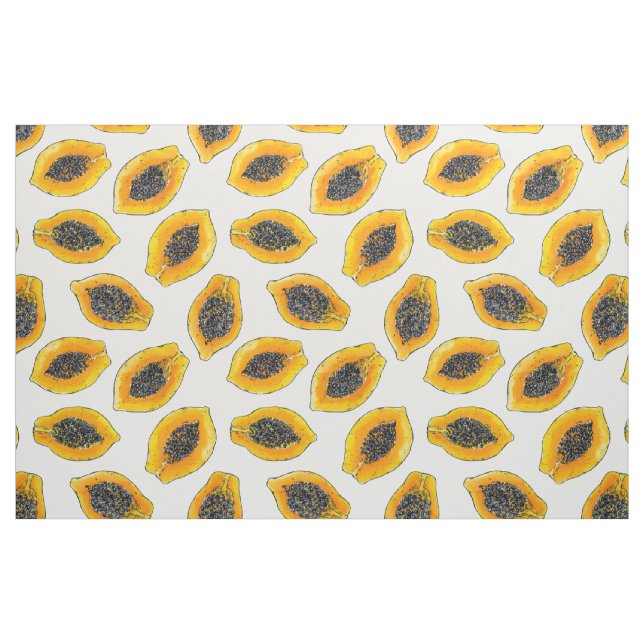 Papaya slices fabric (Fat Quarter)