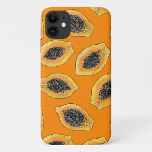 Papaya slices on orange Case-Mate iPhone case