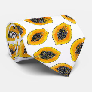 Papaya slices tie