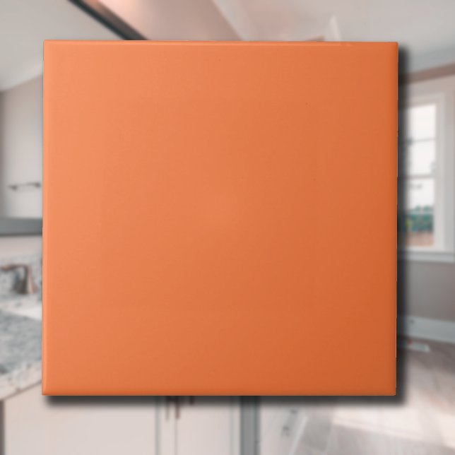 Papaya Solid Colour | Classic | Elegant Tile (Creator Uploaded)