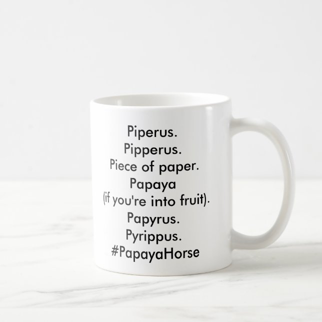 #PapayaHorse Coffee Mug (Right)