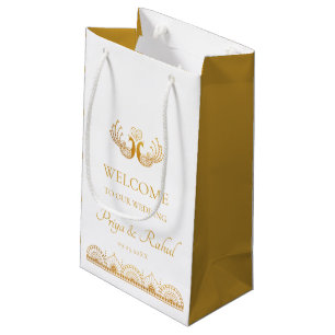Papel Picado Colorful Mexican Wedding Welcome Small Gift Bag