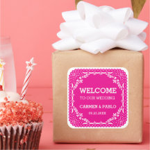 Papel Picado Colourful Mexican Wedding Welcome Bag