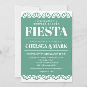 Papel Picado Couples Shower Invitation