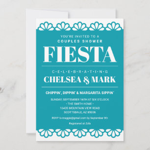 Papel Picado Couples Shower Invitation