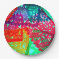 Papel Picado Design Paper Plate