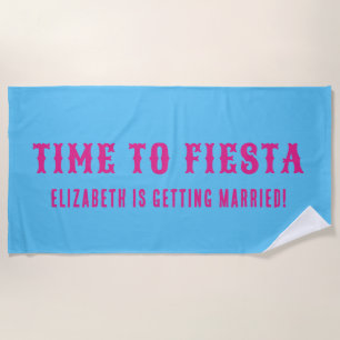 Papel Picado Fun Fiesta Beach Towel