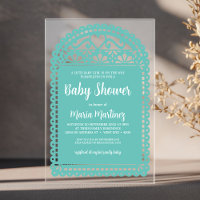 Papel Picado Inspired Pink Baby Shower