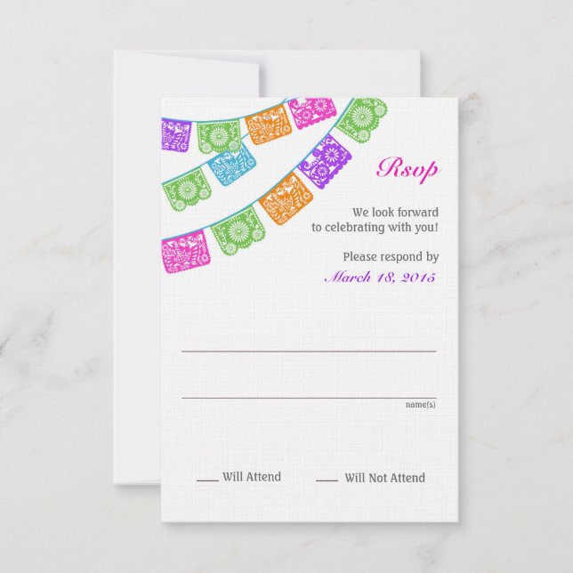 Papel Picado Rsvp Multicolor (Front)