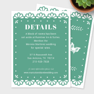 Papel Picado Style Details Enclosure Card