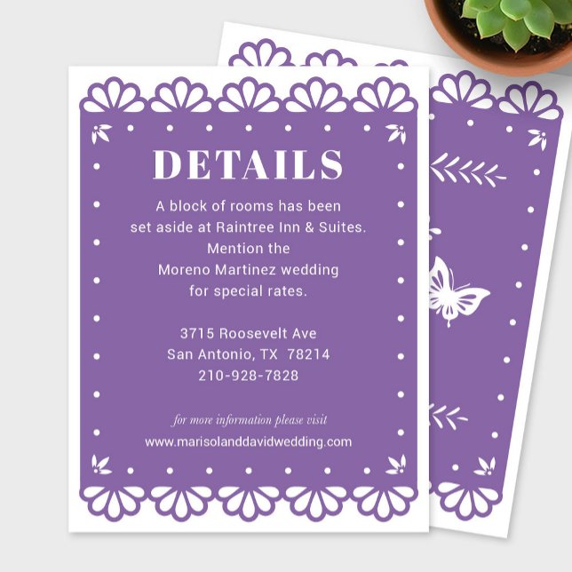Papel Picado Style Details Enclosure Card (Creator Uploaded)