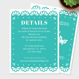 Papel Picado Style Details Enclosure Card