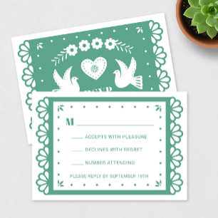 Papel Picado Style RSVP Card