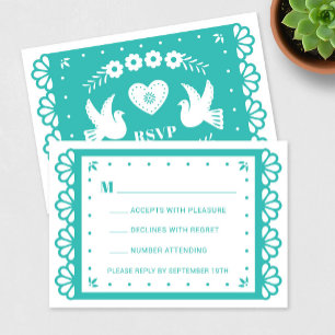 Papel Picado Style RSVP Card