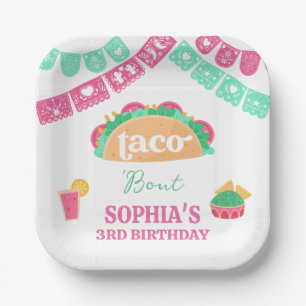 Papel Picado Taco Bout Fiesta Birthday Paper Plate