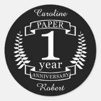 Paper 1st wedding anniversary 1 year