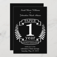 Paper 1st wedding anniversary 1 year