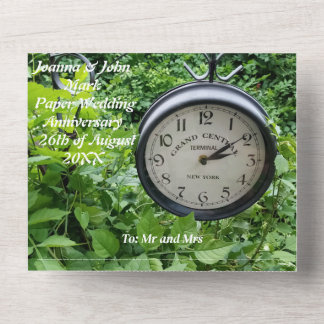 paper 1st wedding anniversary invitation motto