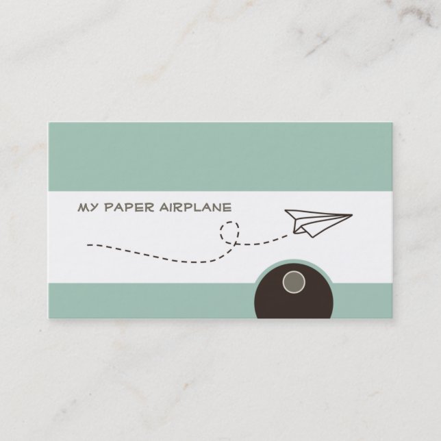 Paper Aeroplane Business Cards (Front)