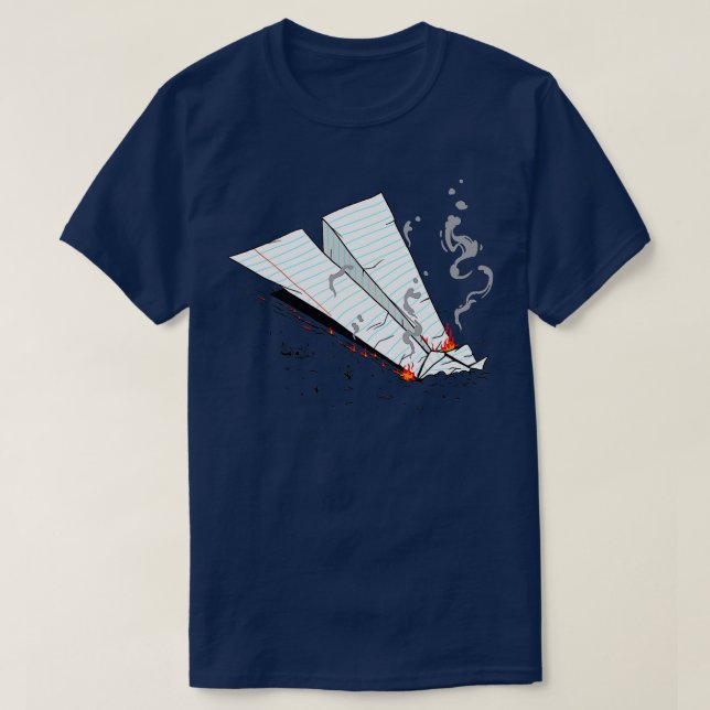 Paper Aeroplane Flying Paper Plane Master Origami  T-Shirt (Design Front)