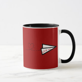 Paper Aeroplane Love Letter Mug